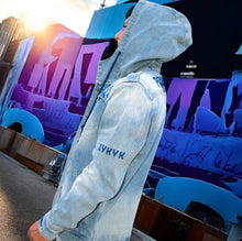 Load image into Gallery viewer, Trailblaze Denim Hoodie Jacket, Stone Wash