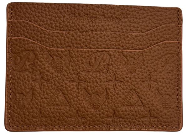 Monogram Leather CC Wallet , Brown