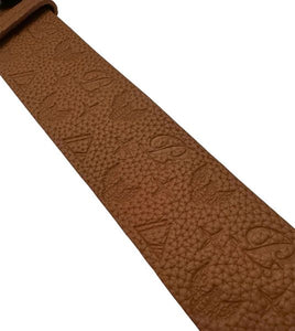 Monogram Leather HC Belt Gold Buckle, Black