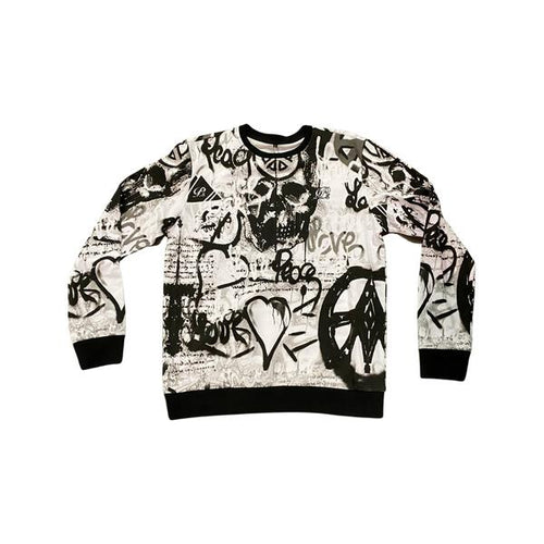 A Day in Milan Crewneck Sweater, Black