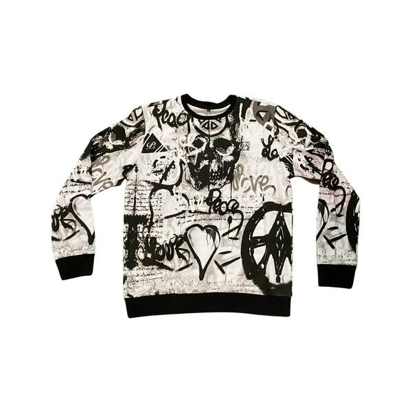 A Day in Milan Crewneck Sweater, Black