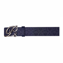 Load image into Gallery viewer, Monarch Leather Belt, Navy