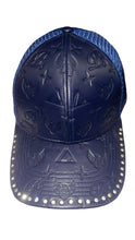 Load image into Gallery viewer, Heritage Trucker Hat With Crystals, Navy blue