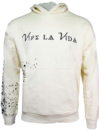 Vive La Vida Pullover Hoodie, Cream