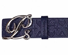 Load image into Gallery viewer, Monarch Leather Belt, Navy