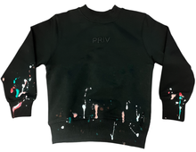 Load image into Gallery viewer, Kid&#39;s POP Crewneck Sweater , Black