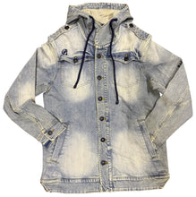 Load image into Gallery viewer, Trailblaze Denim Hoodie Jacket, Stone Wash