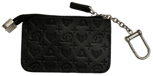Monogram Leather Keychain Wallet