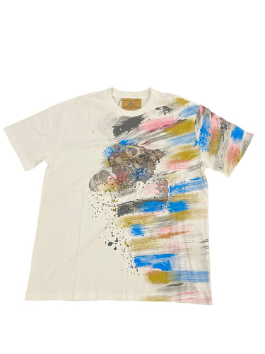 Tiger Instinct Rhinestone Tee, White