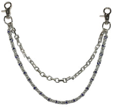 Load image into Gallery viewer, Vortex Duo Link Jean Chain, Silver/Red