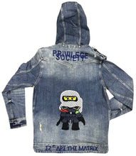 Load image into Gallery viewer, Vanguard Denim Hoodie Jacket, Sand Blue