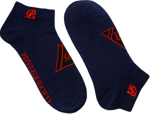 PS Triangle Socks 2 Pack, Navy / Red