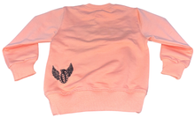 Load image into Gallery viewer, Kid&#39;s 30k Stitch Wool Crewneck Sweater, Salmon