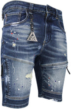 Load image into Gallery viewer, Men&#39;s 24K Gold Denim Shorts