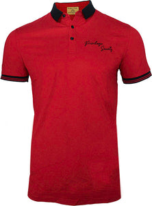 PS Script Polo Shirt , Red/Black