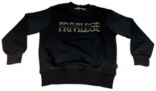 Load image into Gallery viewer, Kid&#39;s 30k Stitch Wool Crewneck Sweater, Black