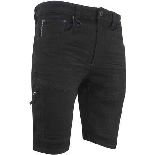 Men's Black Knight Denim Shorts