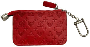 Monogram Leather Keychain Wallet