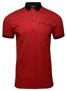 PS Script Polo Shirt , Red/Black