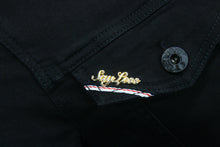 Load image into Gallery viewer, Triple Black Denim Jacket  PS4854-TB