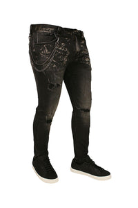 Men's Moon Rocks Skinny Jeans